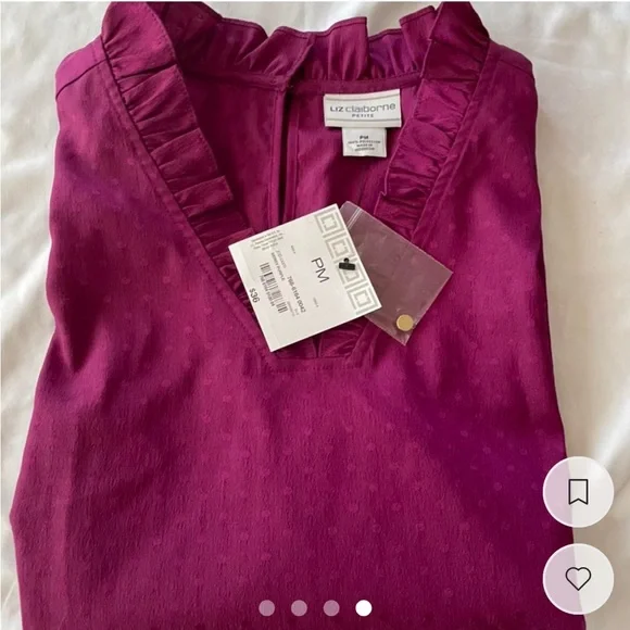 Liz Claiborne NWT Women’s Blouse - Picture 4 of 4